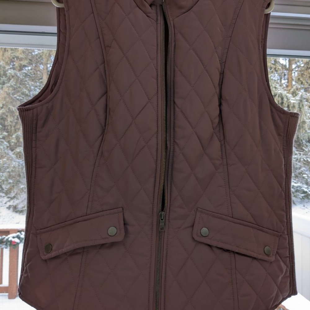 Quilted zipper Vest